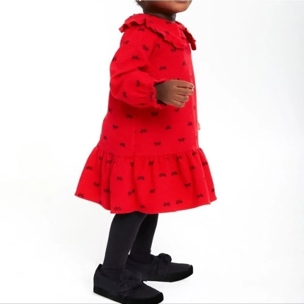 New baby girl Christmas Valentine's day  holiday dress +tights set